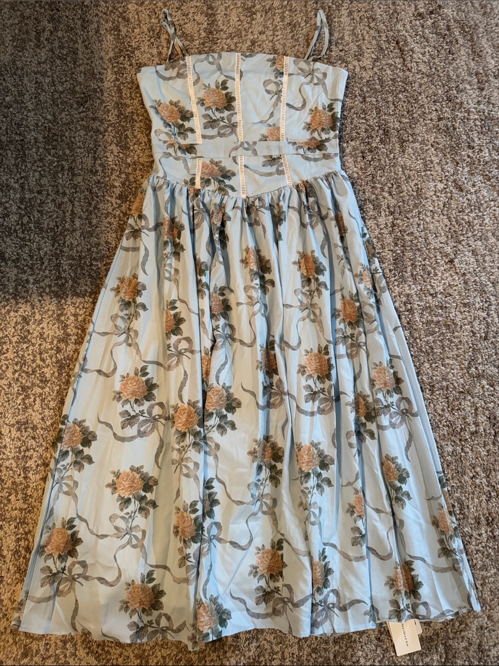 Commense Size Medium Floral Print Cami Midi Dress NWT - Picture 9 of 14